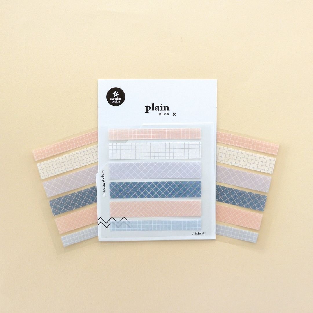06 - 08 Muted Colour Suatelier Stickers - Plain - 06 - Suatelier