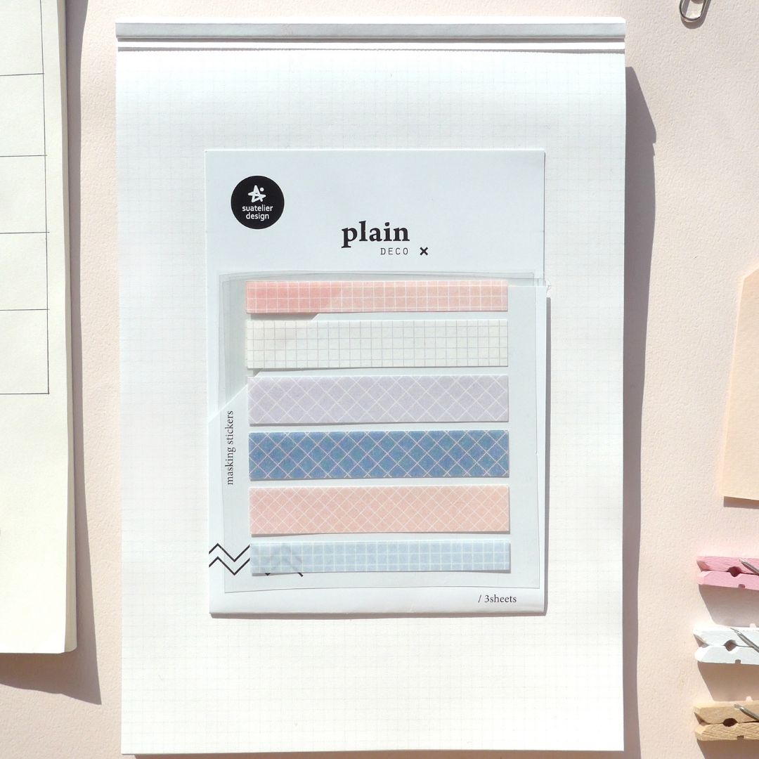 06 - 08 Muted Colour Suatelier Stickers - Plain - 06 - Suatelier
