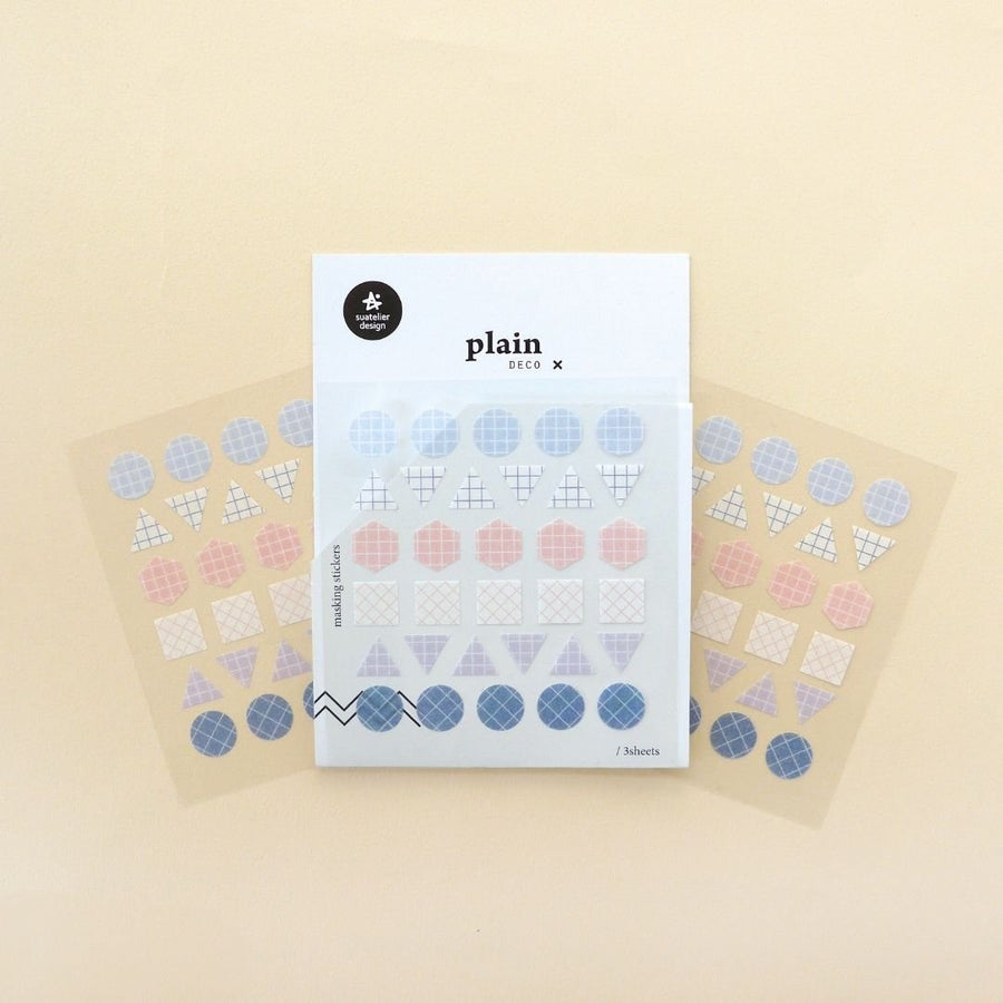 06 - 08 Muted Colour Suatelier Stickers - Plain - 07 - Suatelier