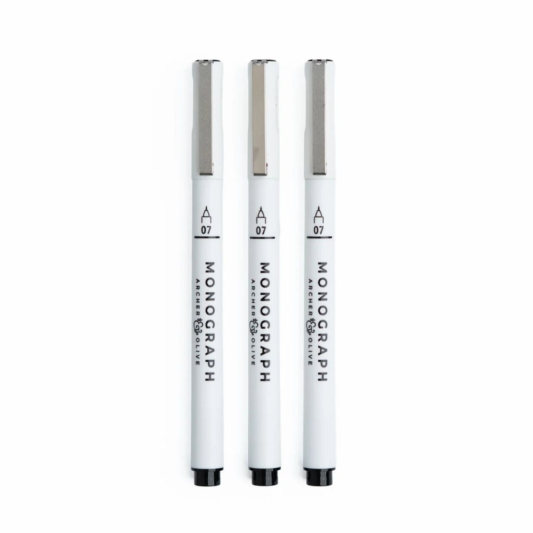 Monograph Black Fineliners Set of 3