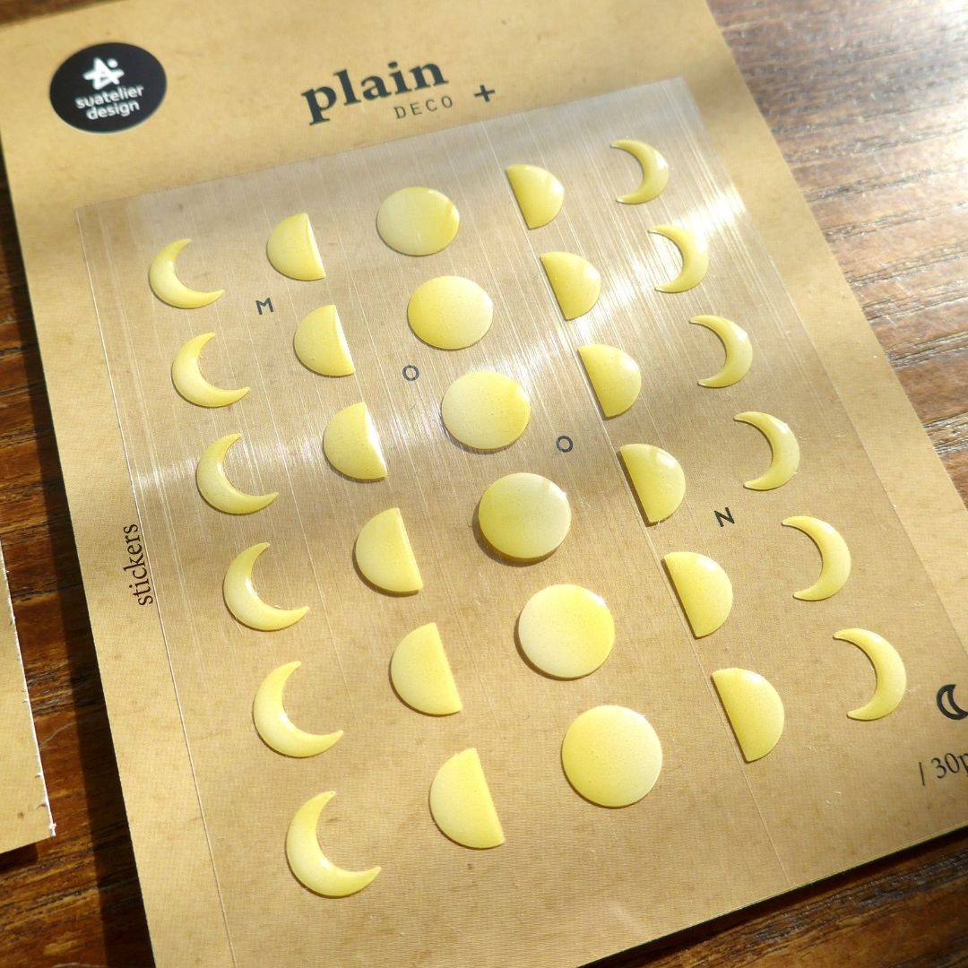 10 Moon Phase Suatelier Stickers - Plain - Suatelier