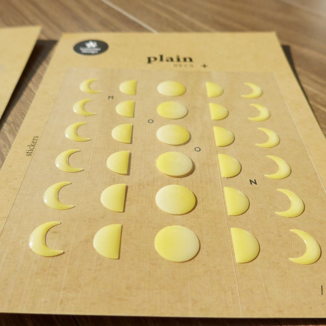 10 Moon Phase Suatelier Stickers - Plain - Suatelier