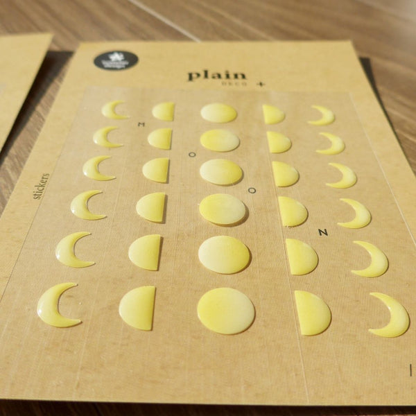 10 Moon Phase Suatelier Stickers - Plain - Suatelier