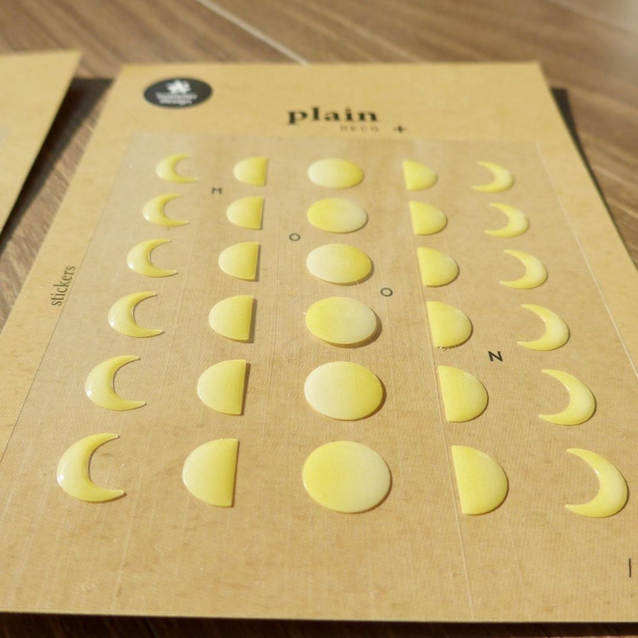 10 Moon Phase Suatelier Stickers - Plain - Suatelier