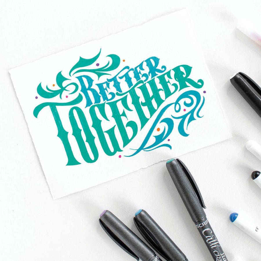 12 Italic Markers Callicreative - Fine - Manuscript
