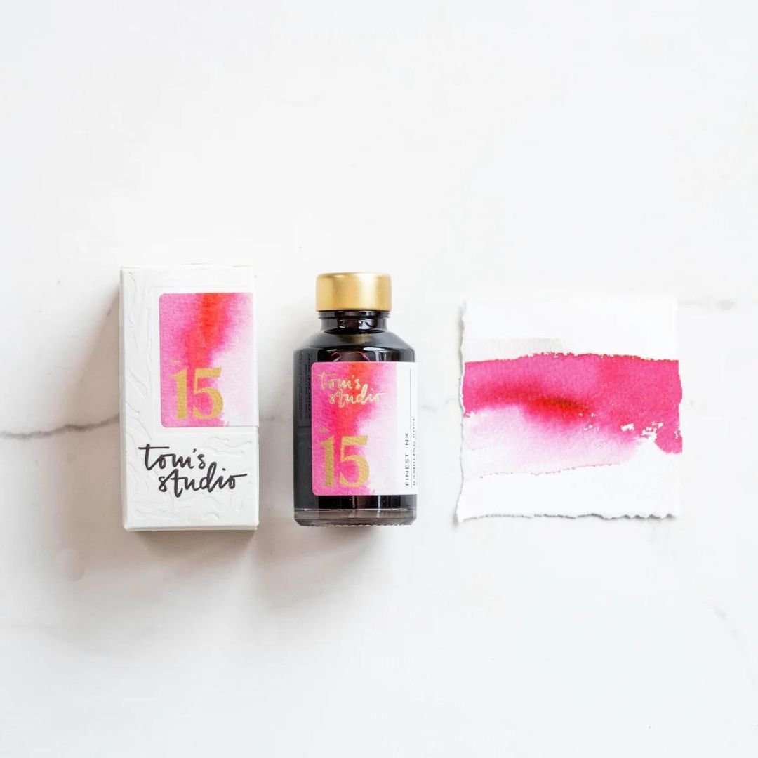 15 Rambling Rose Fountain Pen Ink - Tom's Studio - Tom's Studio - Under the Rowan Trees