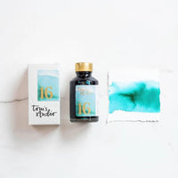 16 Sunny Teal Fountain Pen Ink - Tom's Studio - Tom's Studio - Under the Rowan Trees