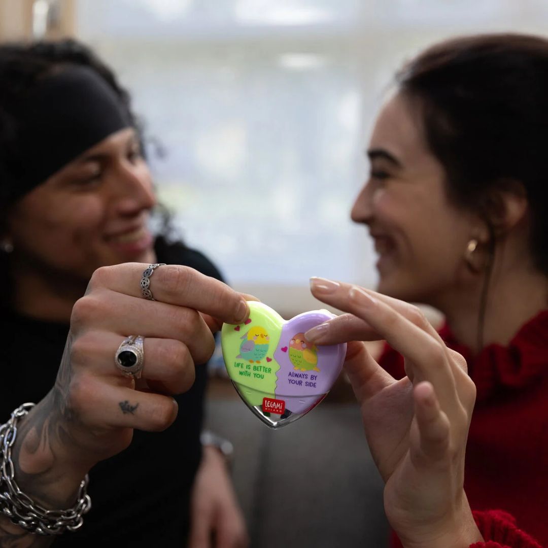 2 in 1 Highlighter - Heartlighter - Legami