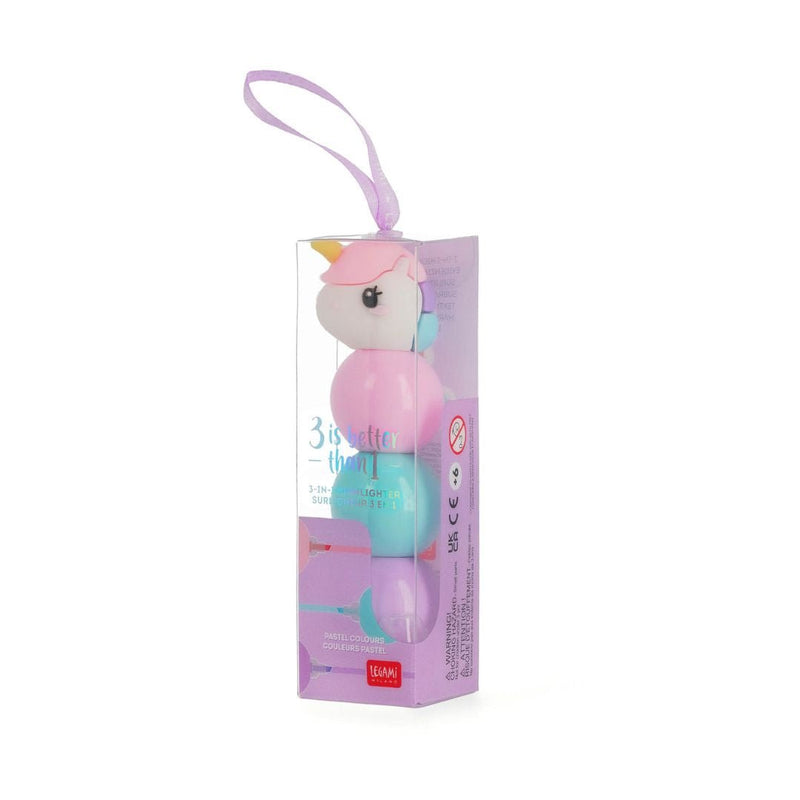 3 in 1 Highlighter-Pens-Legami-Unicorn
