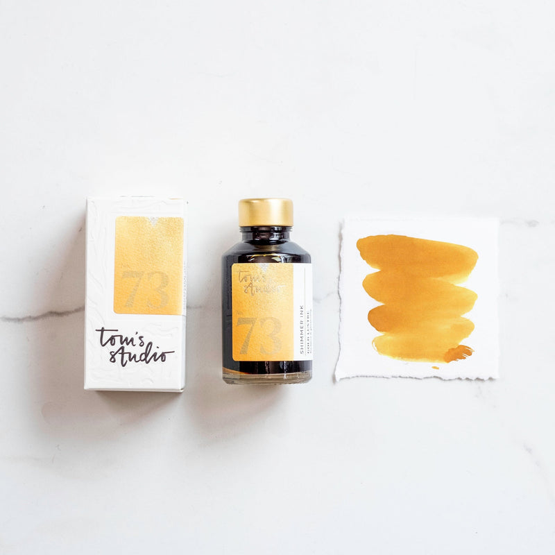 Shimmer Fountain Pen Ink - Tom’s Studio-Fountain Pen Inks-Tom's Studio-Golden Lustre