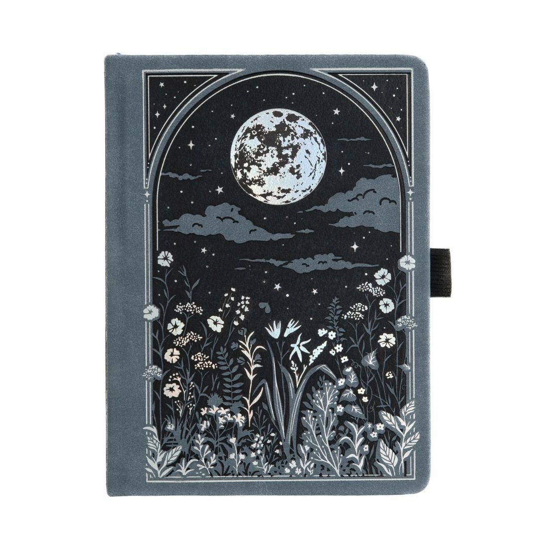 Moonlit Garden B6 Dot Grid Notebook - Under the Rowan Trees