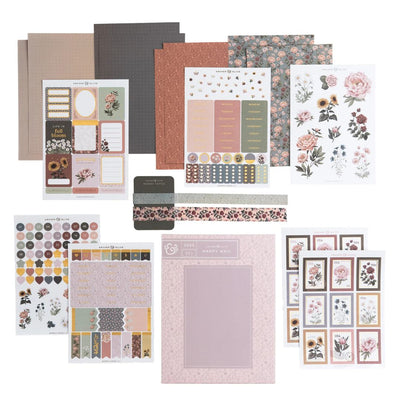 Antique Floral Themed Journal Kit - Archer & Olive - Under the Rowan Trees