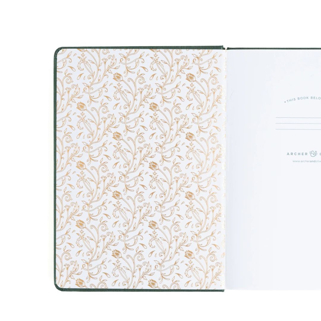 Archer & Olive Antique Floral A5 Dot Grid Notebook