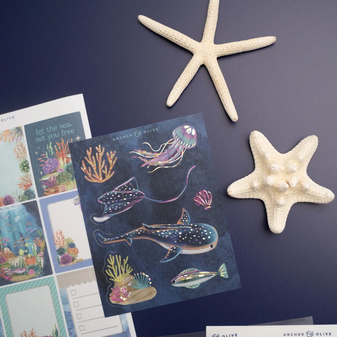 Coral Cove Journal Kit July 2026 - Archer & Olive