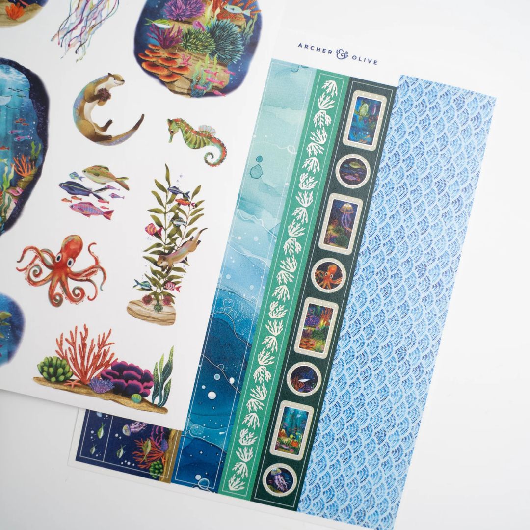 Coral Cove Journal Kit July 2026 - Archer & Olive