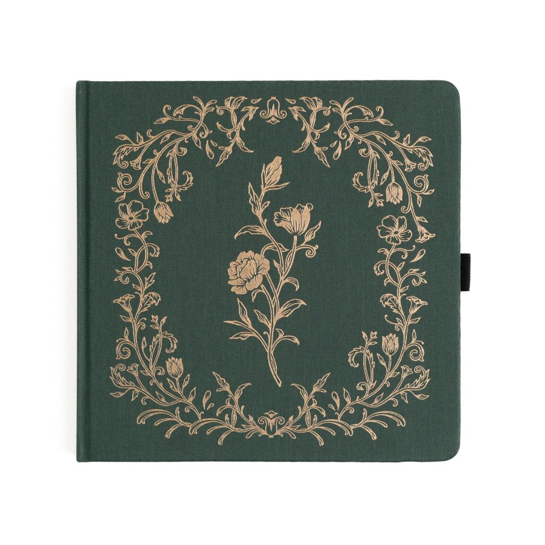 Antique Floral Square Notebook Archer & Olive
