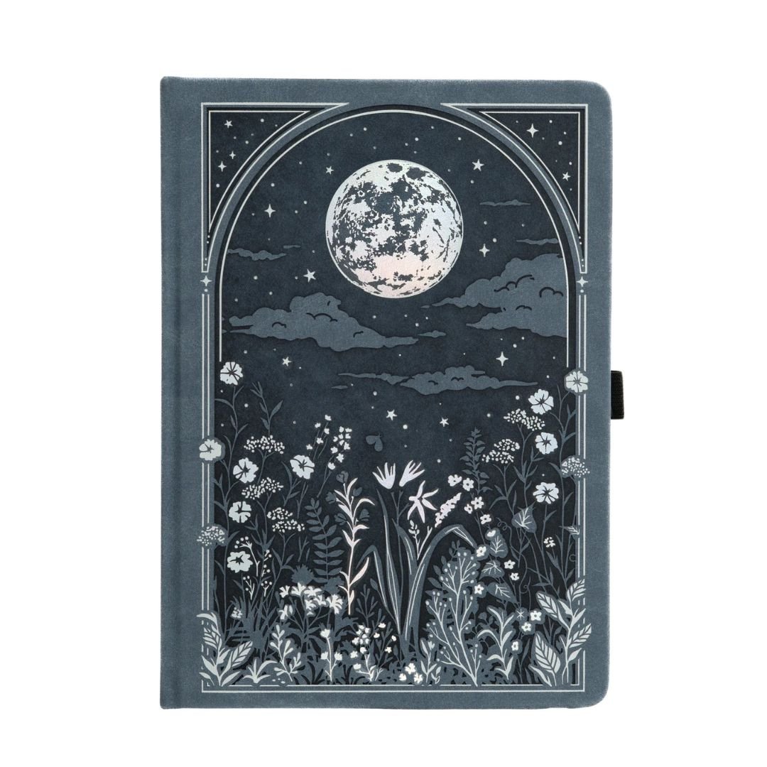 Moonlit Garden B5 Dot Grid Notebook - Under the Rowan Trees