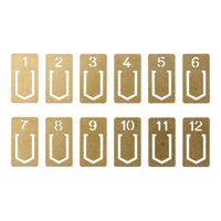 BRASS Clips Number - TRAVELER'S COMPANY