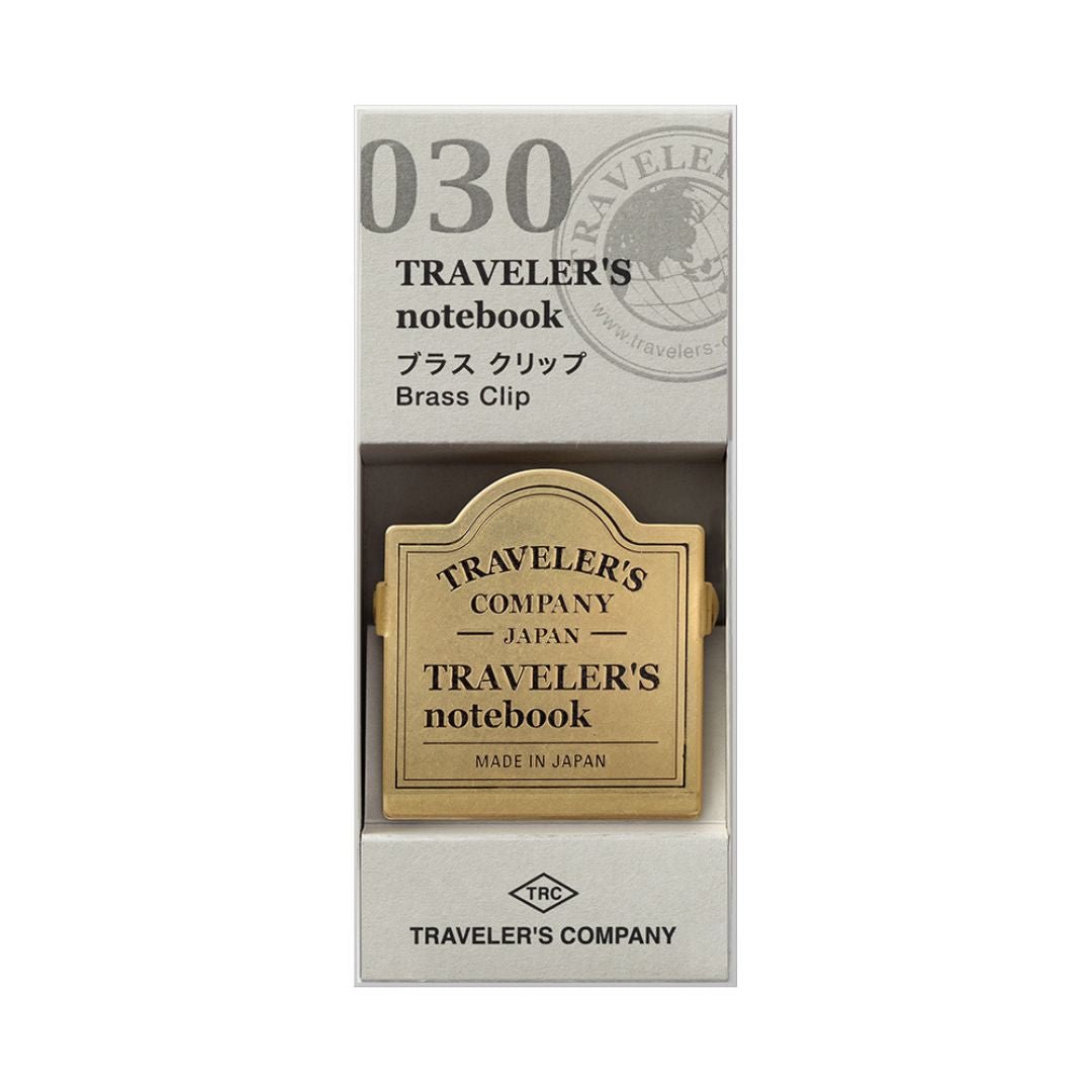 TRAVELER'S notebook Brass Clip TRC Logo - TRAVELER'S COMPANY