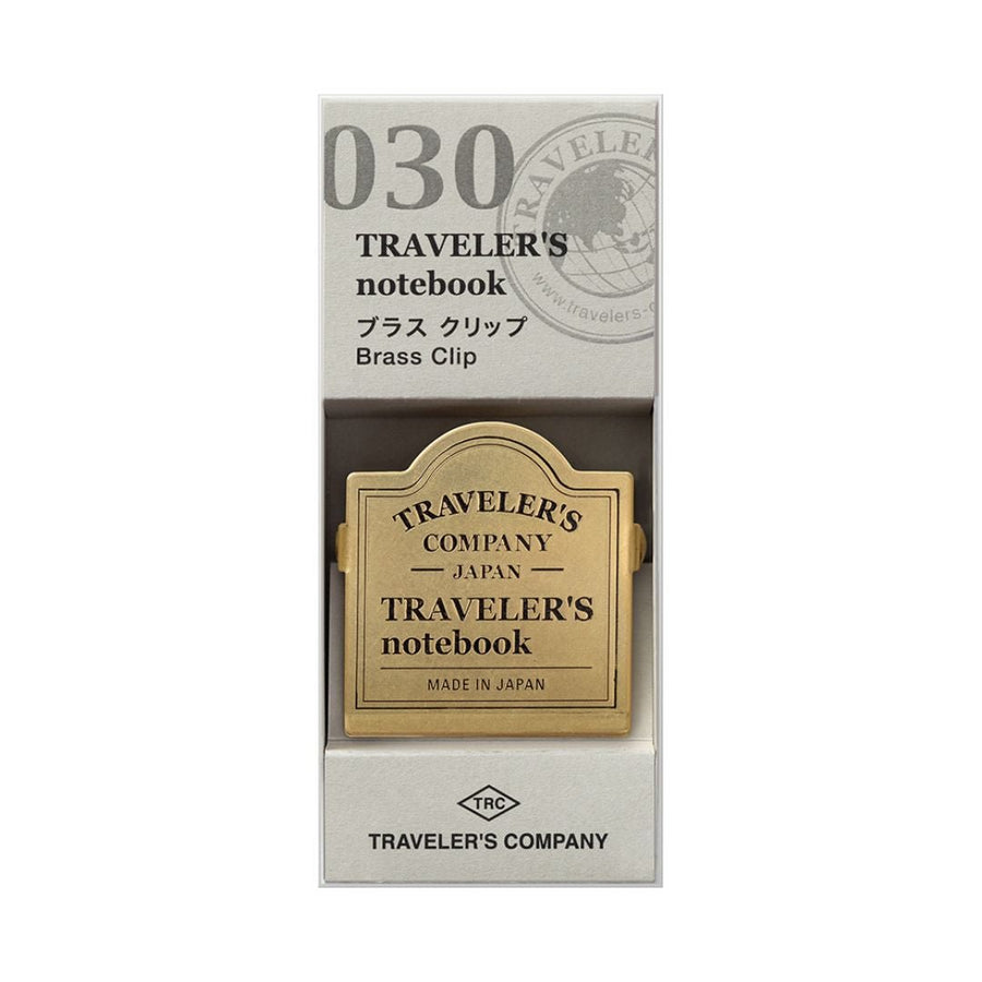 TRAVELER'S notebook Brass Clip TRC Logo - TRAVELER'S COMPANY