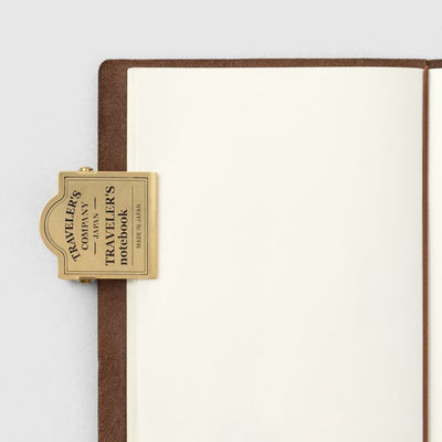 TRAVELER'S notebook Brass Clip TRC Logo - TRAVELER'S COMPANY