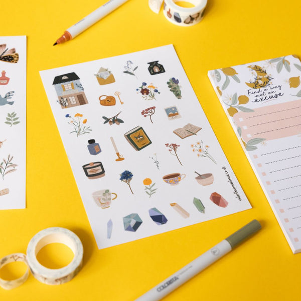 Botany Sticker Sheets - House - Under the Rowan Trees