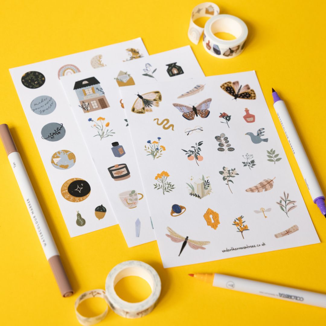 Botany Sticker Sheets - Set of 3 - Under the Rowan Trees