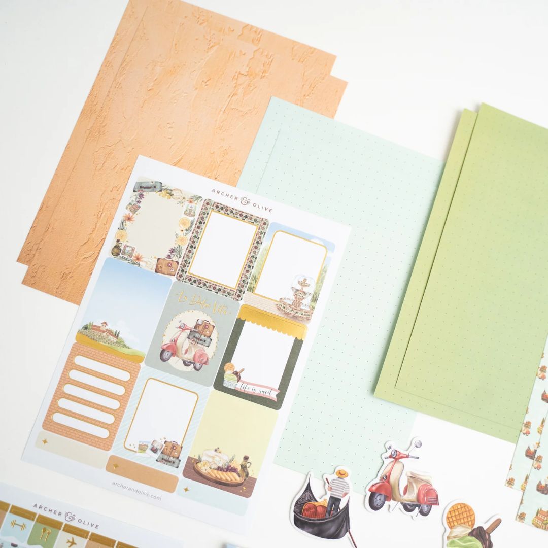 La Dolce Vita Monthly Planner Kit Archer and Olive - Under the Rowan Trees