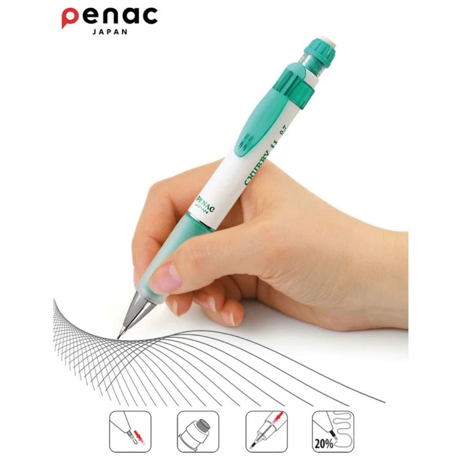 Chubby Mechanical Pencil 0.7mm - Blue - Penac - Under the Rowan Trees