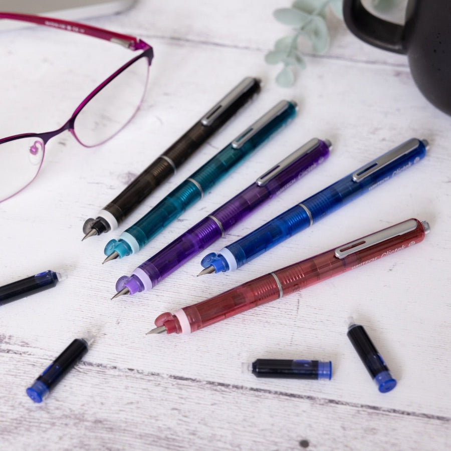 Clictek Retractable Fountain Pens - Writech - Turquoise Green - Under the Rowan Trees