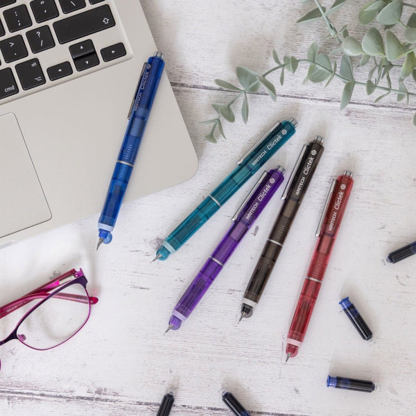 Clictek Retractable Fountain Pens - Writech - Turquoise Green - Under the Rowan Trees
