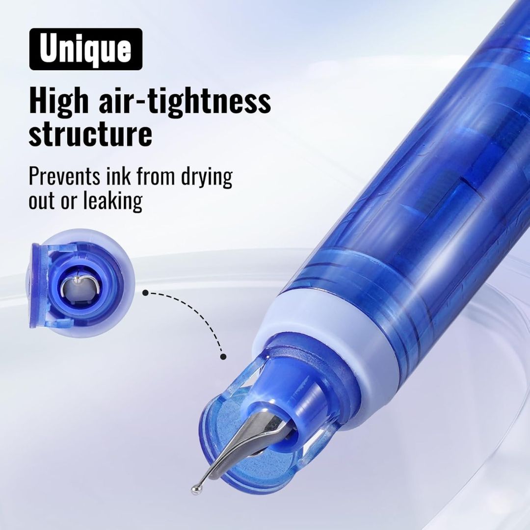 Clictek Retractable Fountain Pen Writech Unique Air-Tight Structure