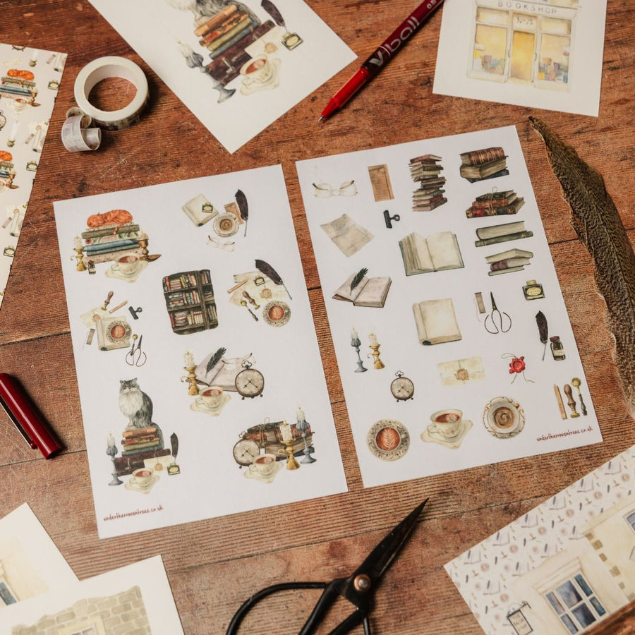 Cosy Bookshop Stationery Rowan Berry Box