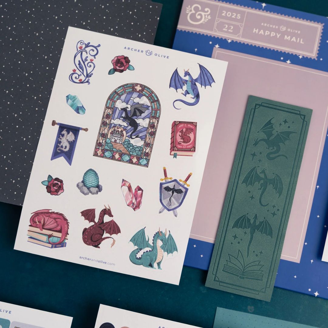 Dragon's Den October Monthly Planner Kit Archer & Olive