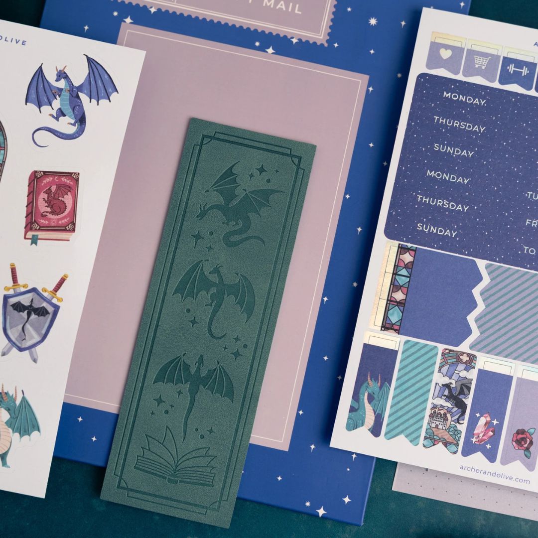 Dragon's Den October Monthly Planner Kit Archer & Olive