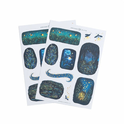 Firefly Night Sticker Set - Under the Rowan Trees