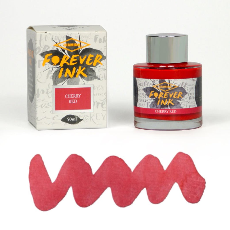 Forever Ink Diamine Pigment Fountain Pen ink 50ml - Cherry Red