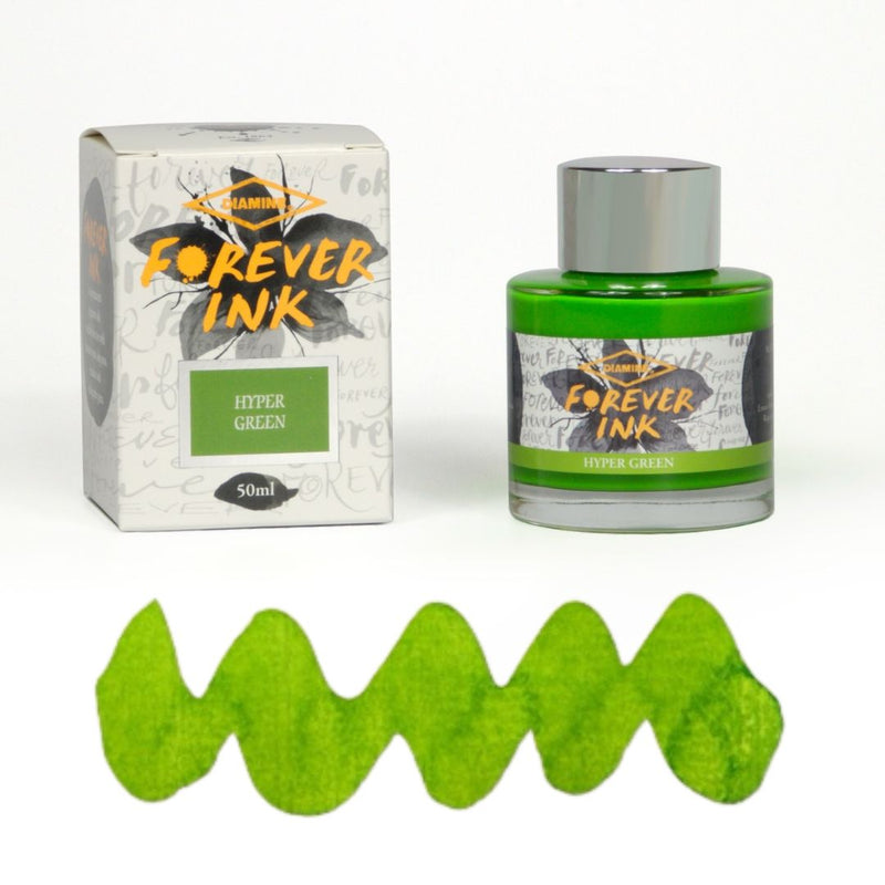 Forever Ink Diamine Pigment Fountain Pen ink 50ml - Hyper Green