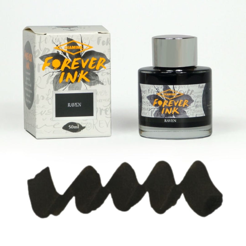 Forever Ink Diamine Pigment Fountain Pen ink 50ml - Raven