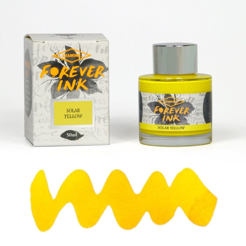 Forever Ink Diamine Pigment Fountain Pen ink 50ml - Solar Yellow