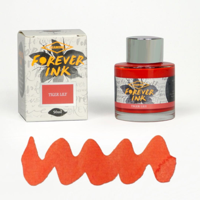 Forever Ink Diamine Pigment Fountain Pen ink 50ml - Tiger Lily