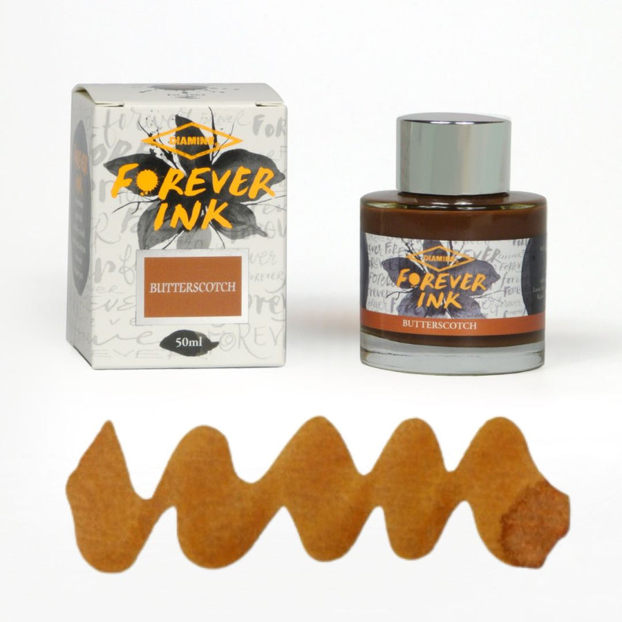 Forever Ink Diamine Pigment Fountain Pen ink 50ml - Butterscotch