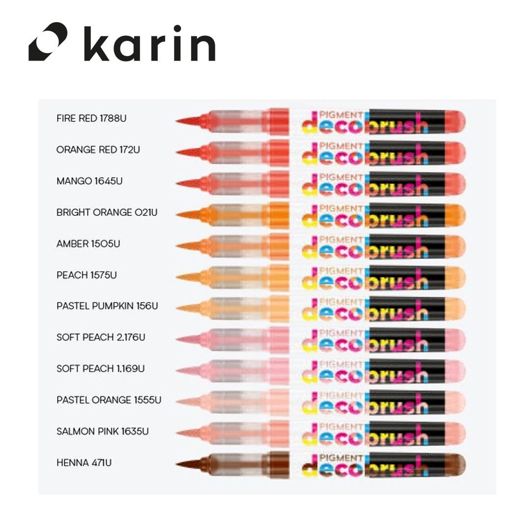 Karin Pigment Decobrush Opaque Brush Markers - Canary - Under the Rowan Trees
