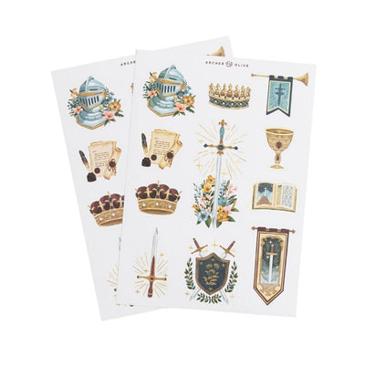 Knight's Sword Sticker Set