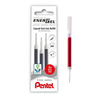 Energel Refills 0.7mm Pack of 3 LR7 - Red - Under the Rowan Trees