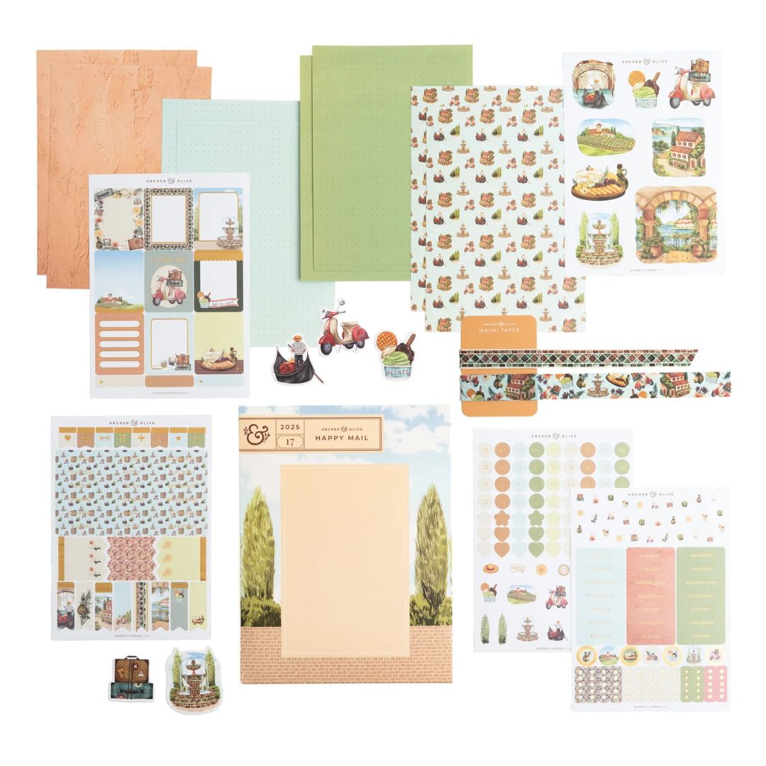 La Dolce Vita Monthly Planner Kit Archer and Olive - Under the Rowan Trees