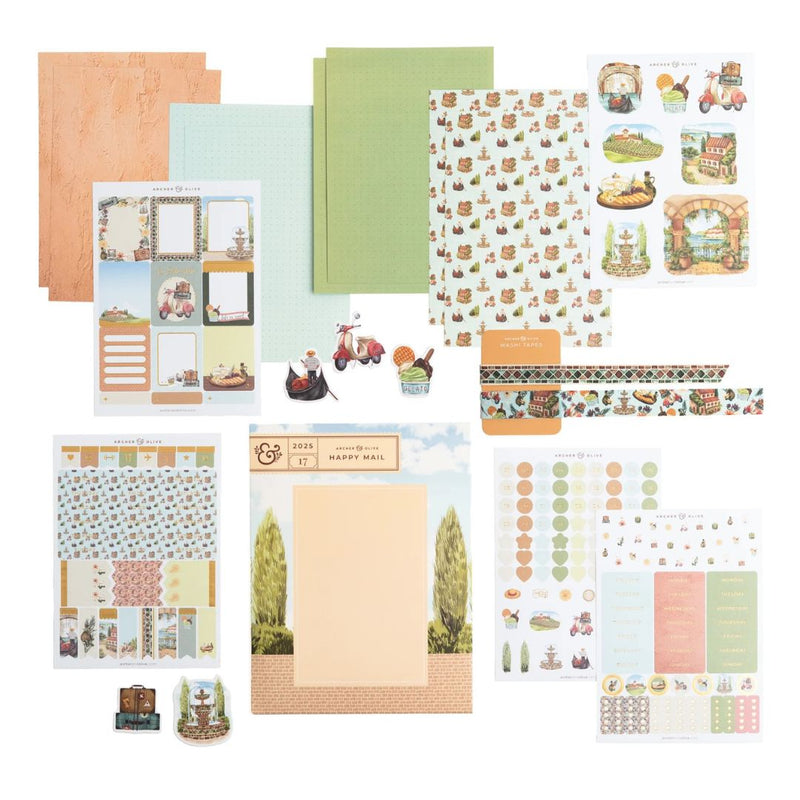 La Dolce Vita Monthly Planner Kit Archer and Olive - Under the Rowan Trees