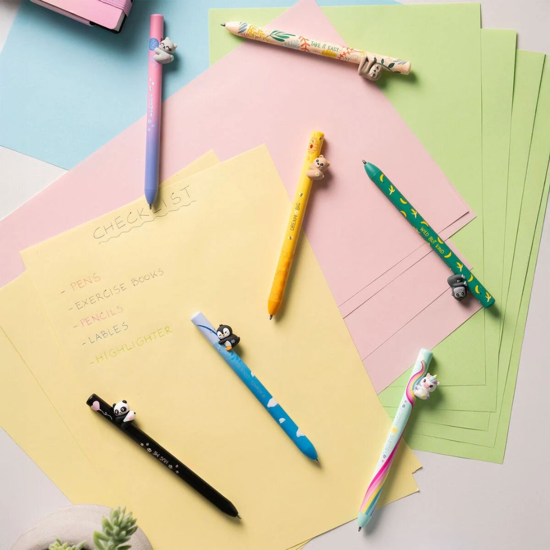 Legami Retractable Ballpoint Pens - Free Hugs