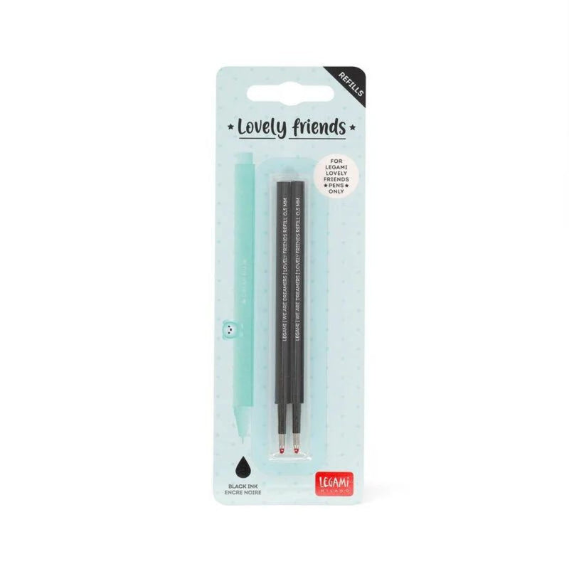 Refills for Lovely Friends Gel Pens-Refills-Legami-Black
