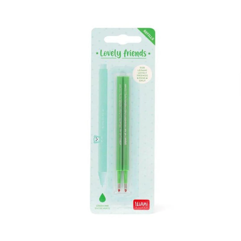 Refills for Lovely Friends Gel Pens-Refills-Legami-Green
